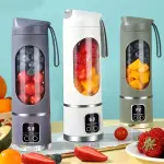 ¡Disfruta de Bebidas Frescas en Cualquier Lugar! Batidora y Exprimidor Portátil Recargable por USB - Tu Compañero Ideal para Batidos y Zumos Saludables